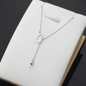 S925 Sterling Silver Love Heart Pearl Pendant Setting for Jewelry Making