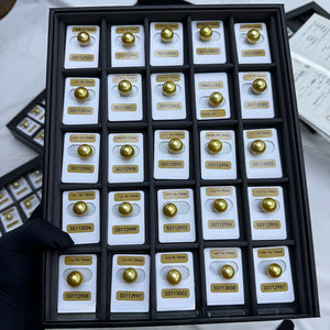 5A 11–18mm Deep Golden South Sea Pearl, Undrilled Philippine Bead