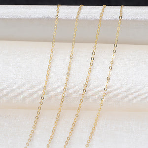 AU750 Solid Gold Y Necklace Chain Setting for 4–8mm Pearls, 48cm Adjustable