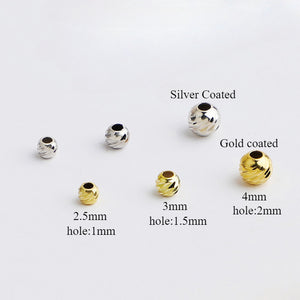 10pcs 2.5-4mm S925 Gold-Plated Flower Spacer Beads for DIY Jewelry Making