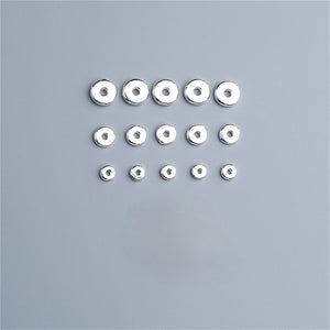 10pcs S925 Sterling Silver Geometric Glossy Round Disc Spacer Beads 4-8mm
