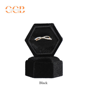 Velvet Hexagonal Jewelry Box