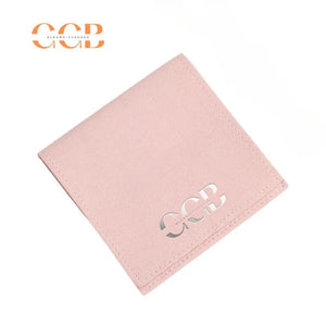 10pcs Pink Microfiber Jewelry Pouches