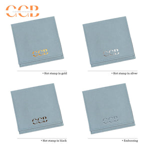 10pcs Blue Microfiber Jewelry Pouches