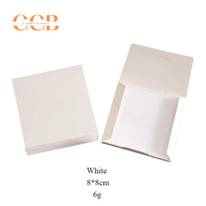 50pcs white or black custom logo silver polishing cloth