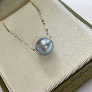 Natural Akoya Grey Blue Saltwater Pearl Beads for DIY Jewelry Making