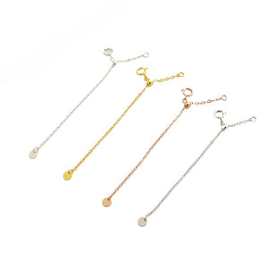 10pcs 8cm S925 Sterling Silver Cross Extension Chain