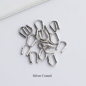10pcs S925 Sterling Silver U-Shaped Clasp for DIY Bracelet & Necklace Making