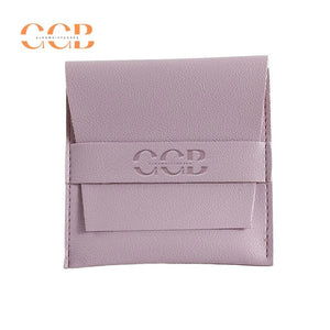 10pcs Purple Vegan Leather Jewelry Flap Bags