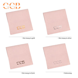 10pcs Pink Microfiber Jewelry Pouches