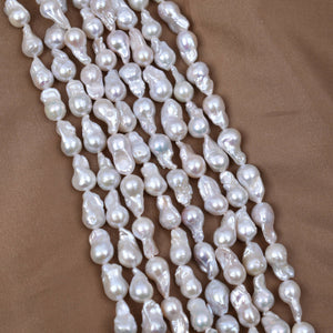 4A 11–18mm Baroque Flameball Pearl Strand, Irregular DIY Pearls Bulk