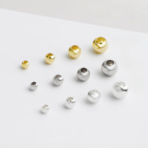 S925 Gold-Plated Cat's Eye Spacer Beads for DIY Jewelry Projects