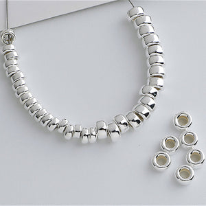 10pcs 3-8mm S925 Gold-Plated Bubble Spacer Beads for DIY Jewelry Making