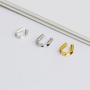 10pcs S925 Sterling Silver U-Shaped Clasp for DIY Bracelet & Necklace Making