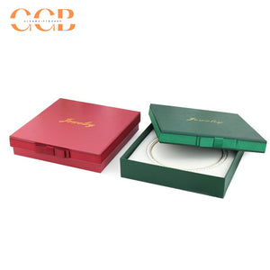 10pcs green and red pearl necklace box set, wholesale jewelry packaging for earrings and bracelets, pearl display tote box collection
