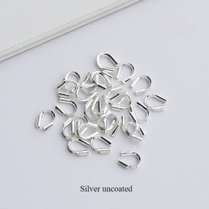 10pcs S925 Sterling Silver U-Shaped Clasp for DIY Bracelet & Necklace Making
