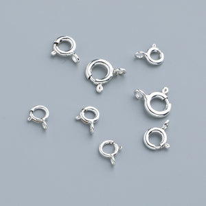 S925 Sterling Silver Spring Buckle for Bracelet & Necklace DIY