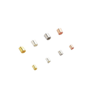 10pcs 1.2-2mm S925 Sterling Silver Tube Spacer Beads