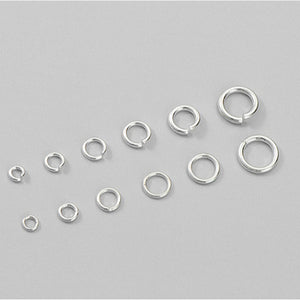 3-10mm 20pcs S925 Sterling Silver Open & Closed Jump Ring Accessories