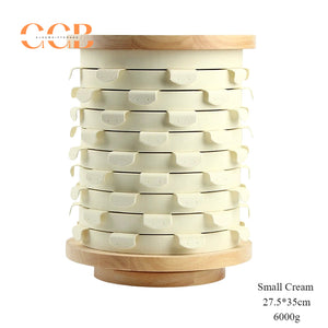 Rotating Wooden Earring Display Stand, Multi-Layer Jewelry Organizer