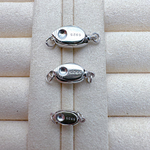 S925 Sterling Silver Bean Clasp