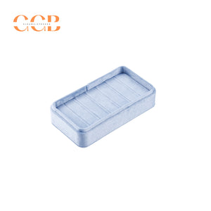 Velvet ring jewelry box tray, jewelry storage and display organizer, velvet ring holder case, wholesale jewelry packaging and display