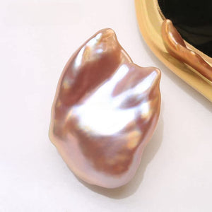 4A Mystic Purple Baroque Freshwater Pearl 14–17mm Undrilled
