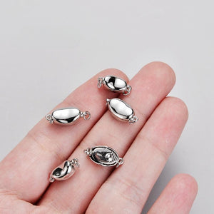 S925 Sterling Silver Bean Clasp