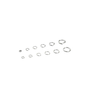 3-10mm 20pcs S925 Sterling Silver Open & Closed Jump Ring Accessories