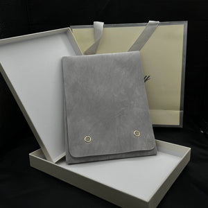 Wholesale Gray Velvet Necklace Pouch