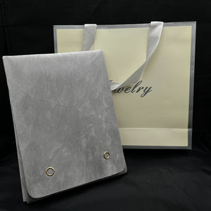 Wholesale Gray Velvet Necklace Pouch