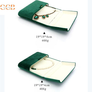 Green Velvet jewelry box set