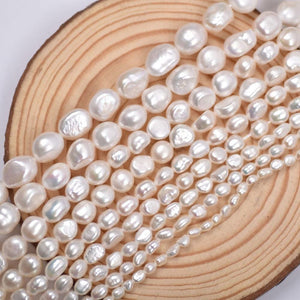 4A 3-11mm Oval Nugget Freshwater Pearl Strand