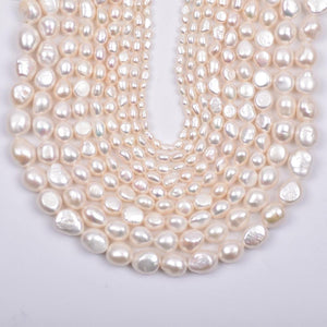 4A 3-11mm Oval Nugget Freshwater Pearl Strand
