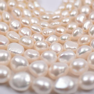 4A 3-11mm Oval Nugget Freshwater Pearl Strand