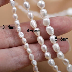 4A 3-11mm Oval Nugget Freshwater Pearl Strand