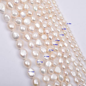 4A 3-11mm Oval Nugget Freshwater Pearl Strand