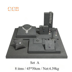 Gray Velvet Jewelry Display Set - Australia Jewellery Package Wholesale