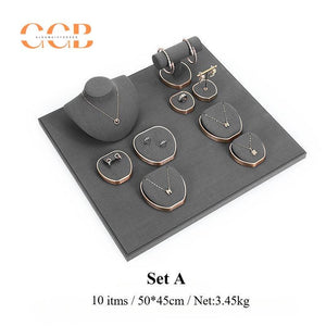 Luxury Velvet Jewelry Display Set for Necklace Ring Earring Showcase - Wholesale AU