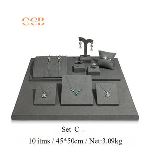 Gray Velvet Jewelry Display Set - Australia Jewellery Package Wholesale