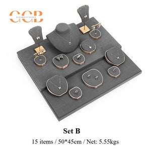 Luxury Velvet Jewelry Display Set for Necklace Ring Earring Showcase - Wholesale AU
