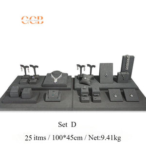 Gray Velvet Jewelry Display Set - Australia Jewellery Package Wholesale