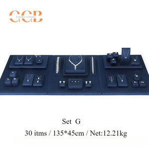 Royal Blue Velvet Jewelry Display Set - Australia Jewellery Package Wholesale