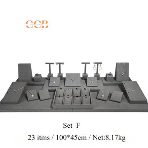 Gray Velvet Jewelry Display Set - Australia Jewellery Package Wholesale