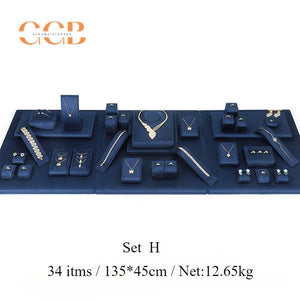 Royal Blue Velvet Jewelry Display Set - Australia Jewellery Package Wholesale