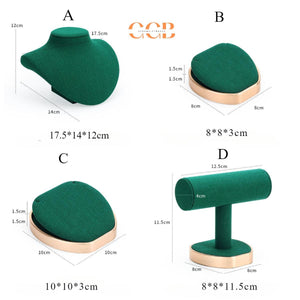 Green Velvet Jewelry Display Set -Australia Jewellery Package Wholesale
