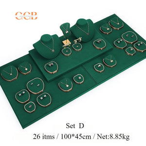 Green Velvet Jewelry Display Set -Australia Jewellery Package Wholesale
