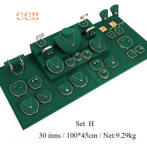 Green Velvet Jewelry Display Set -Australia Jewellery Package Wholesale