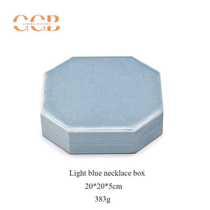 Hexagonal Velvet Pearl Necklace