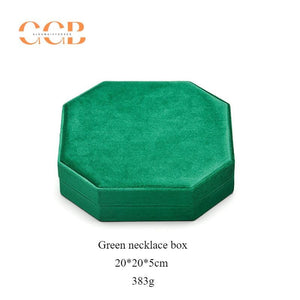 Hexagonal Velvet Pearl Necklace